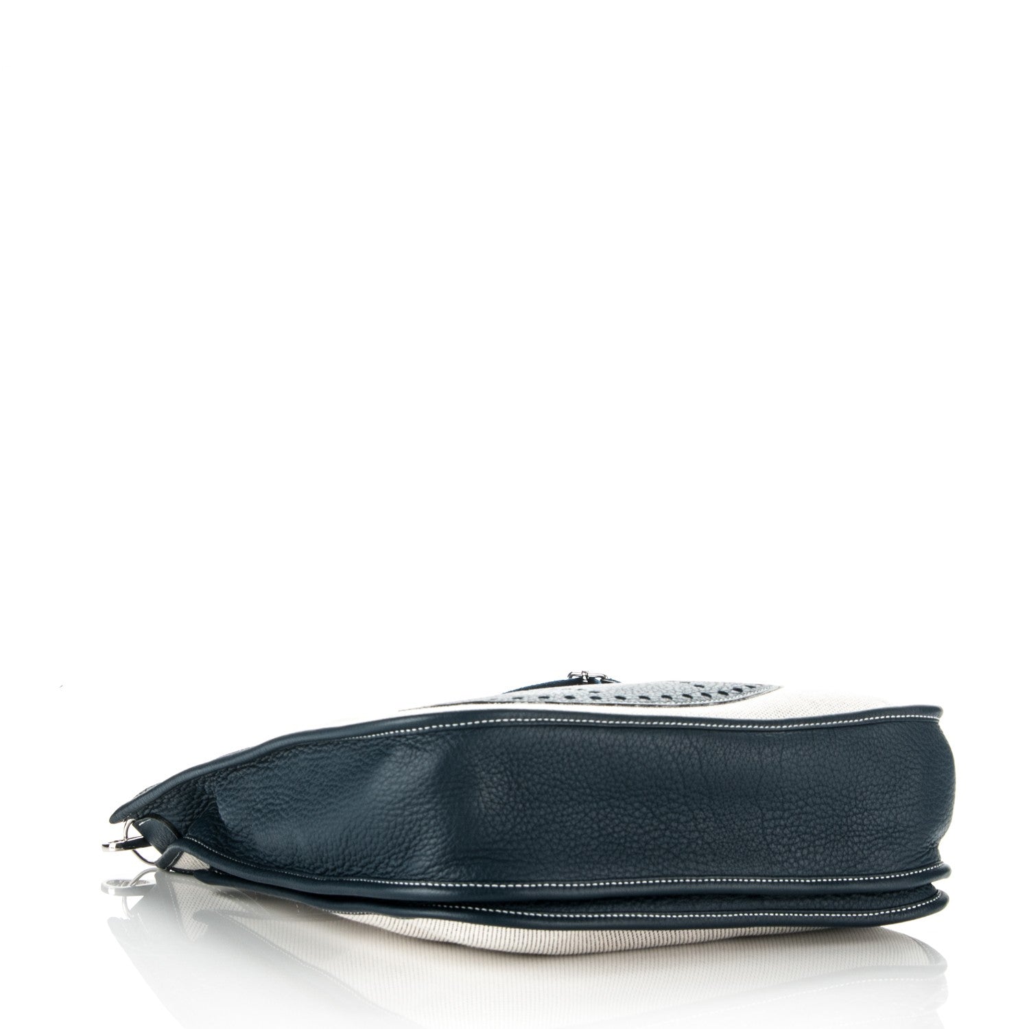 Hermes Toile Taurillon Clemence Evelyne III GM Bleu de Prusse 4 of 8
