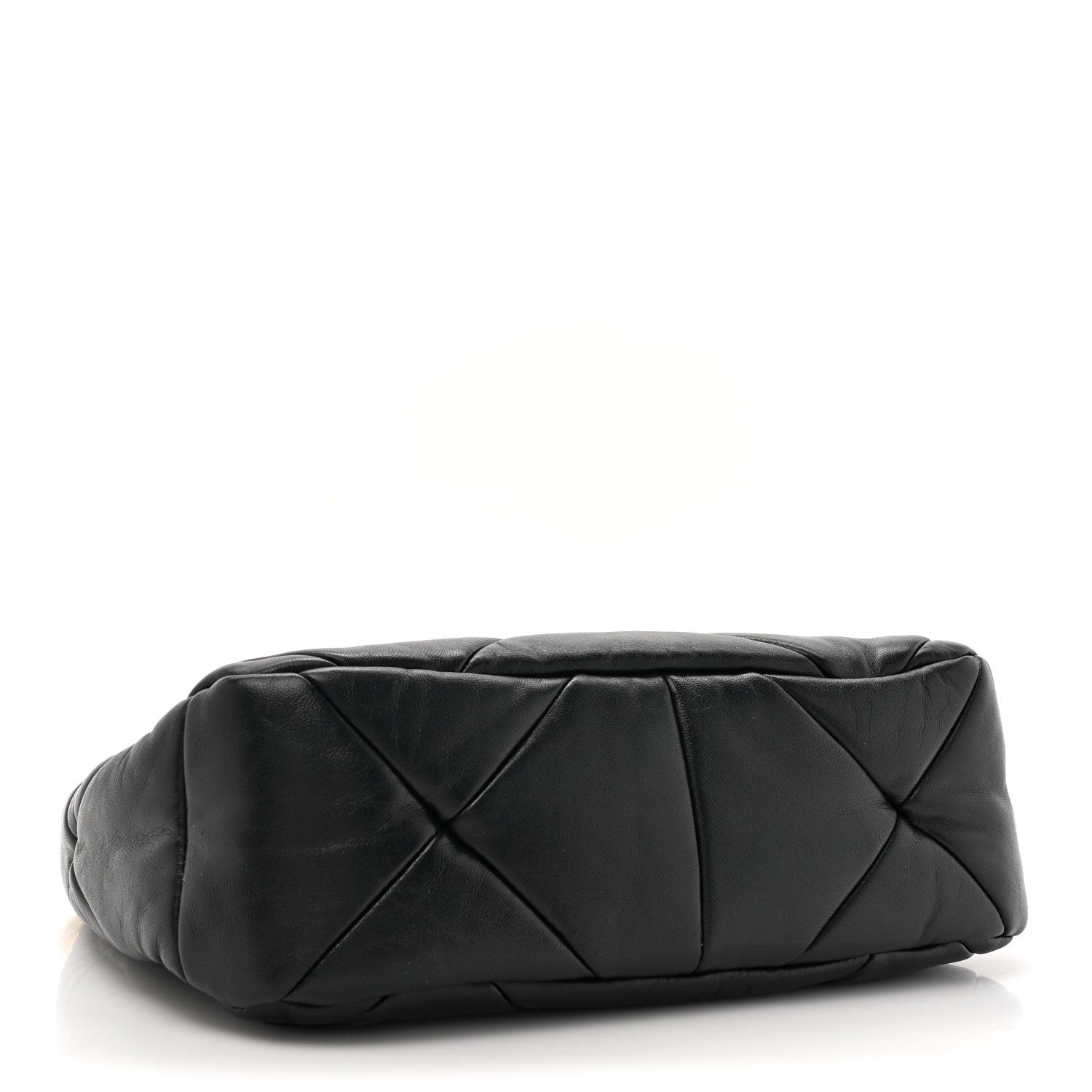Prada Nappa Triangle Quilted Patchwork System Bag Black 4 of 10
