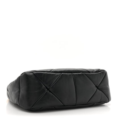 Prada Nappa Triangle Quilted Patchwork System Bag Black 4 of 10