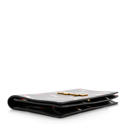 Saint Laurent Calfskin Lipstick Print Classic Monogram Kate Clutch Black 4 of 6