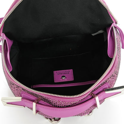 Versace Calfskin Palazzo Crystal Medusa Backpack Pink 5 of 7
