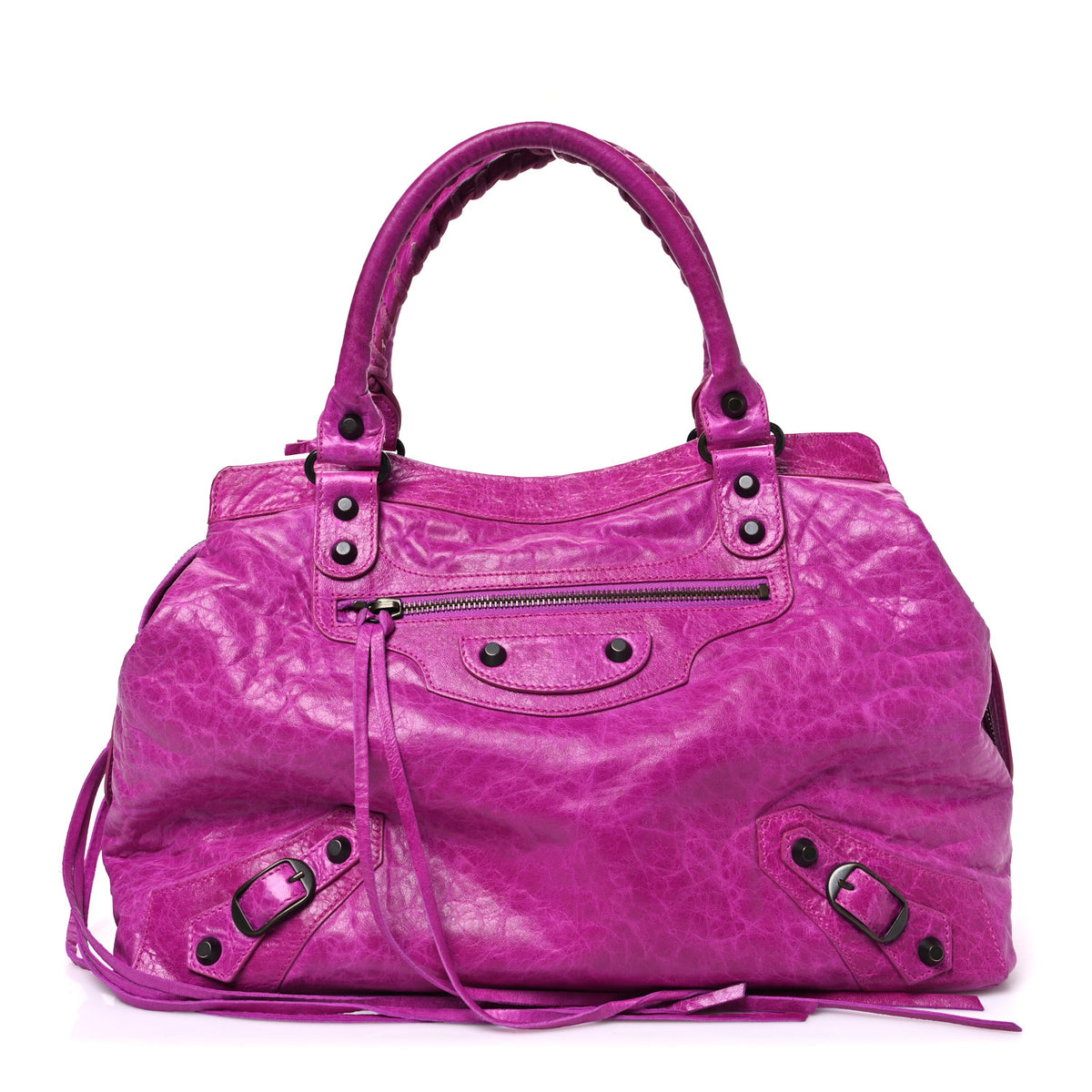 Balenciaga Agneau Classic Hardware Step Magenta 1 of 11