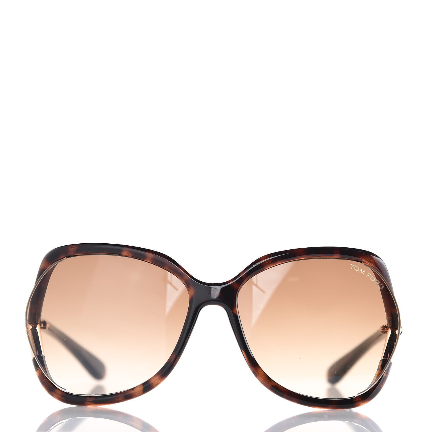 Tom Ford Anouk Sunglasses TF578 Shiny Dark Havana 4 of 7