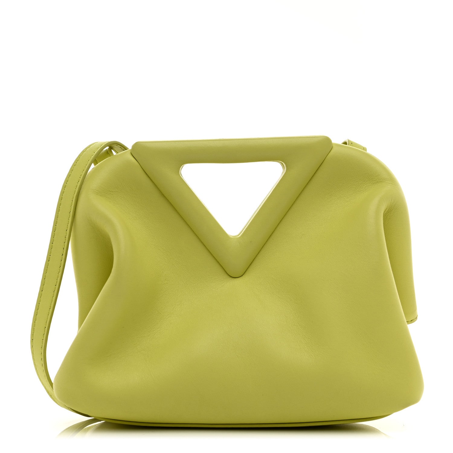 Bottega Veneta Calfskin Small The Point Triangle Bag Seagrass 1 of 9