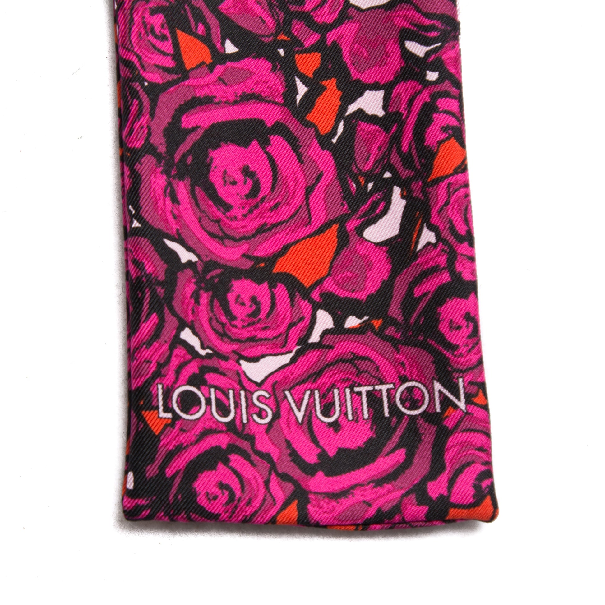Louis Vuitton Silk Rock'n'Roses Bandeau Berry 3 of 5
