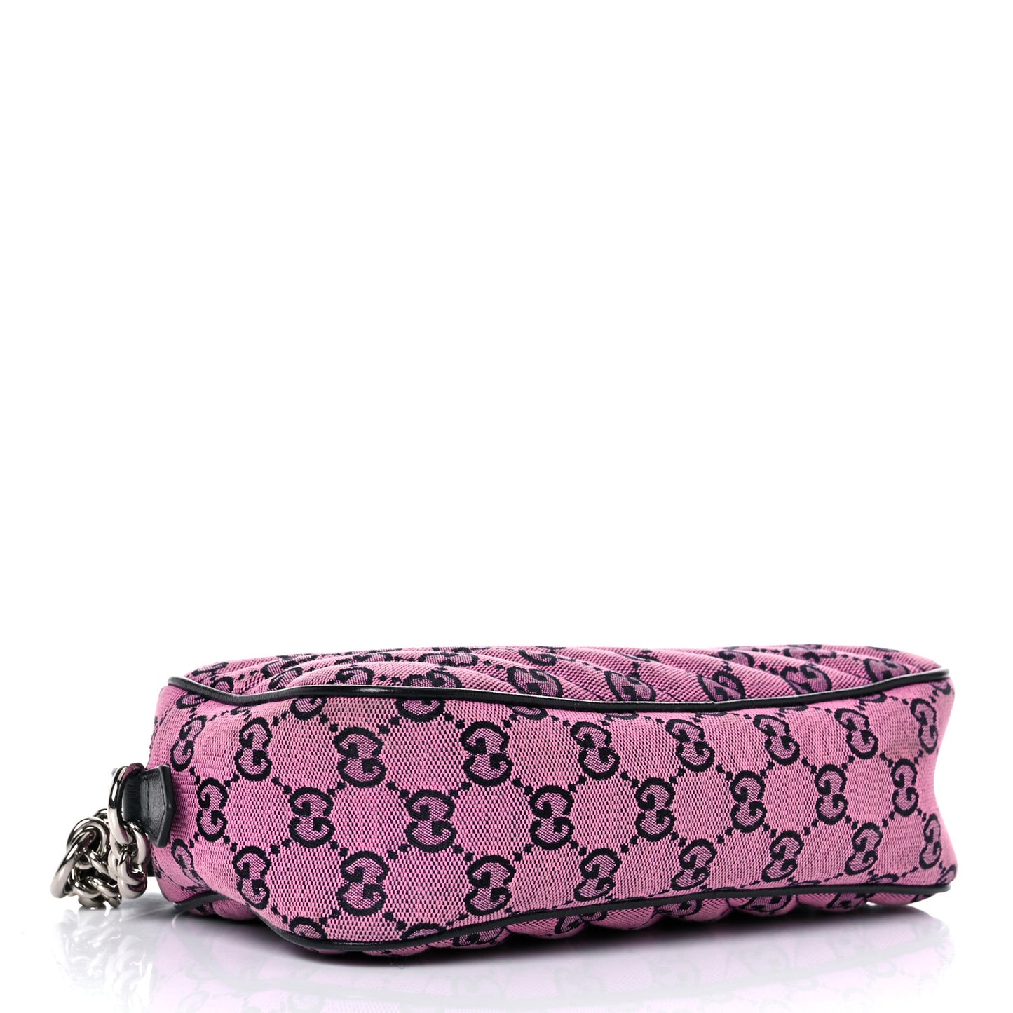 Monogram Multicolor Matelasse Diagonal Small GG Marmont Chain Shoulder Bag Pink Blue