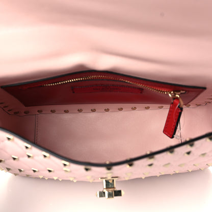 Valentino Garavani Nappa Medium Rockstud Spike Shoulder Bag Water Rose 5 of 6