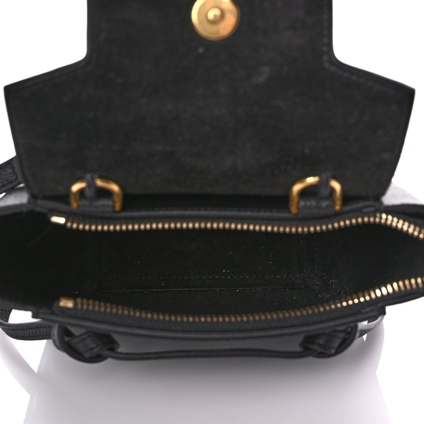 Grained Calfskin Pico Belt Bag Black