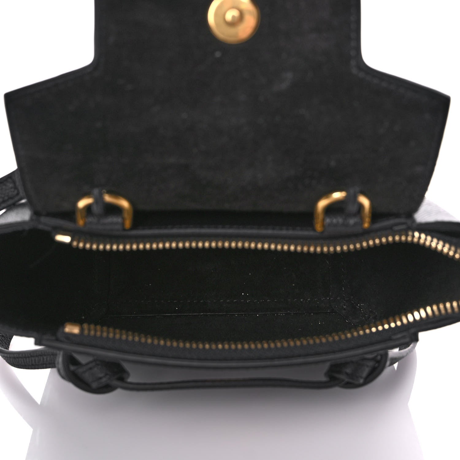 Celine Grained Calfskin Pico Belt Bag Black 5 of 10