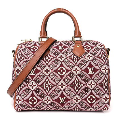 Louis Vuitton Jacquard Since 1854 Speedy Bandouliere 25 Bordeaux 1 of 8