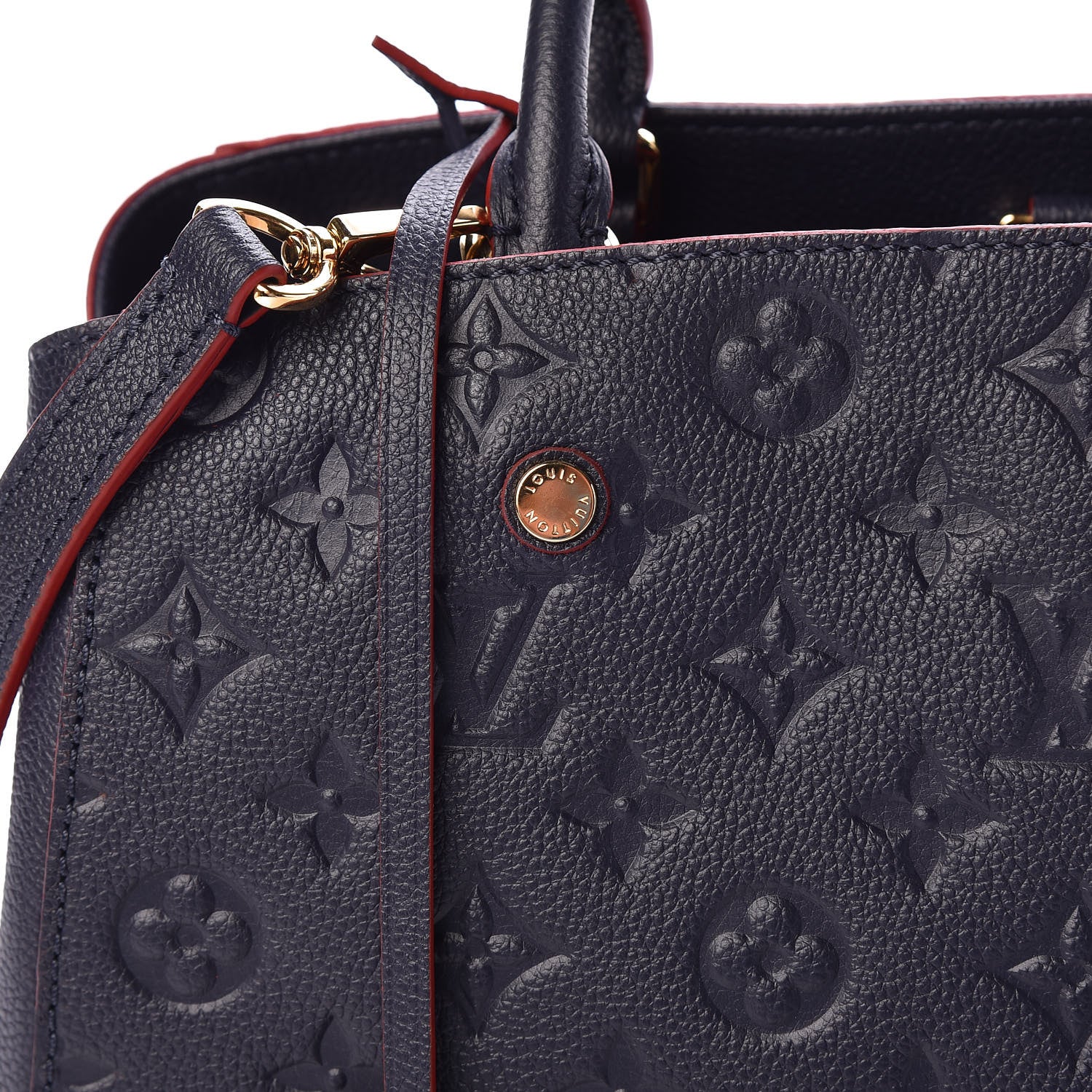 Louis Vuitton Empreinte Montaigne MM Marine Rouge 8 of 11