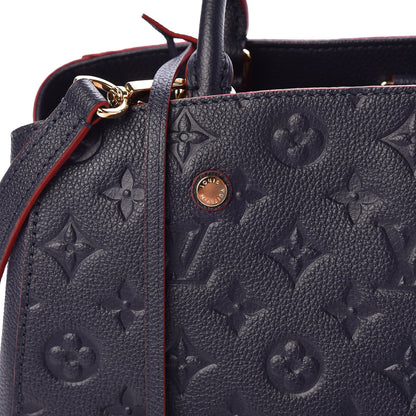 Louis Vuitton Empreinte Montaigne MM Marine Rouge 8 of 11