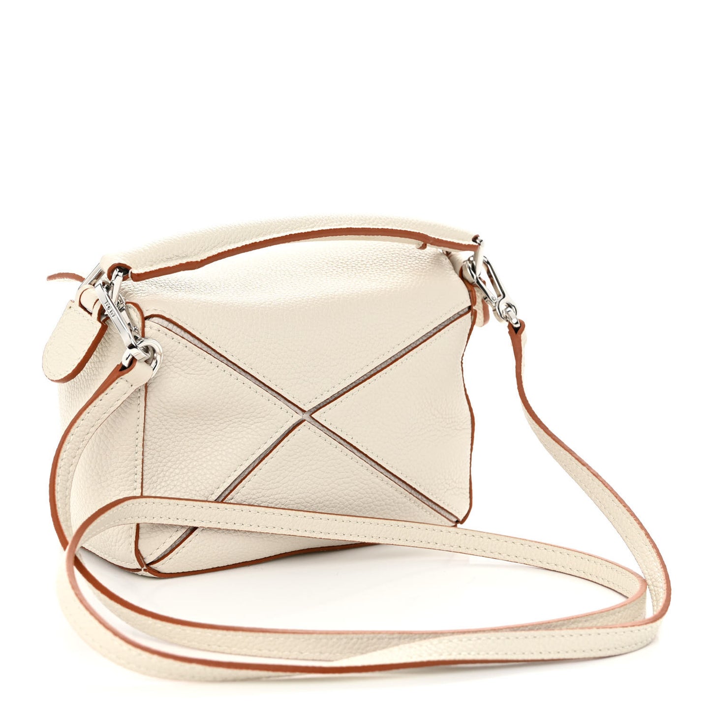 Calfskin Mini Puzzle Bag Soft White
