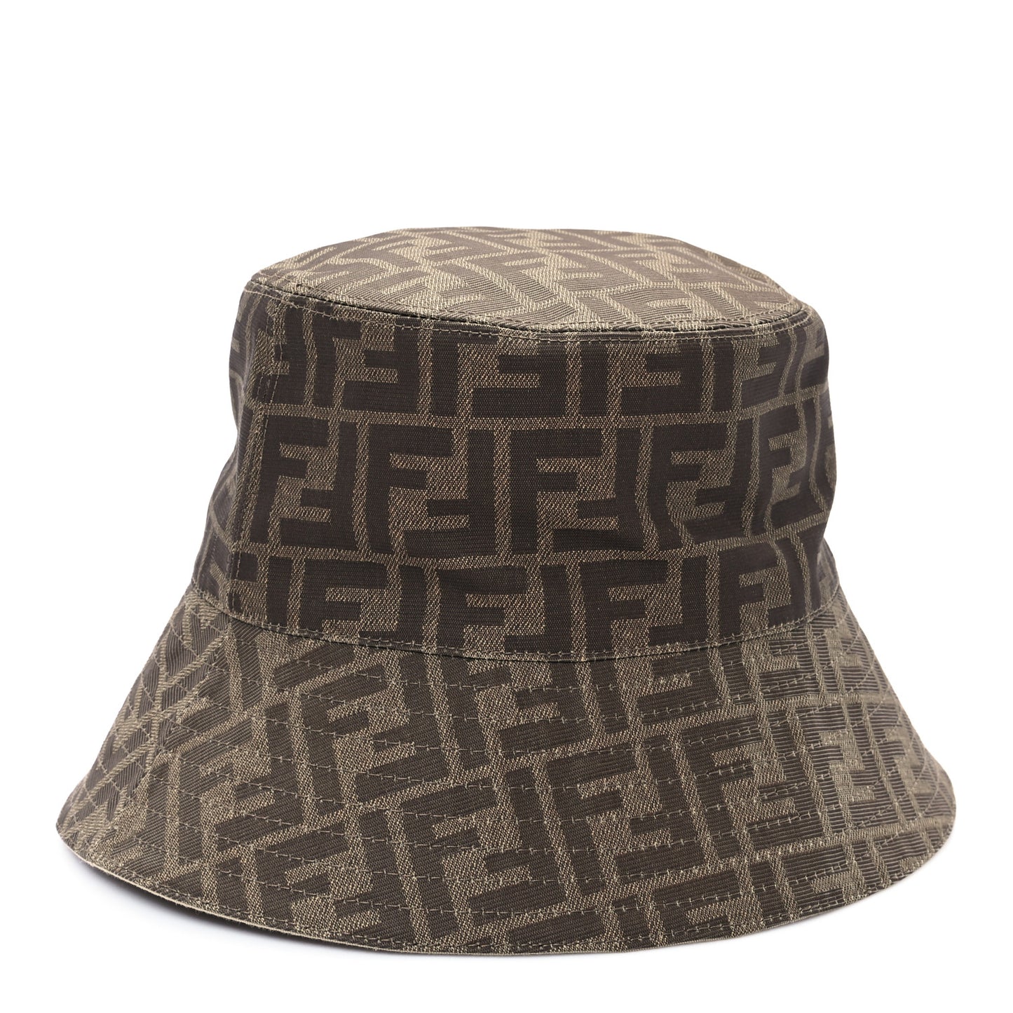 Poyester FF Reversible Bucket Hat S Tobacco Beige