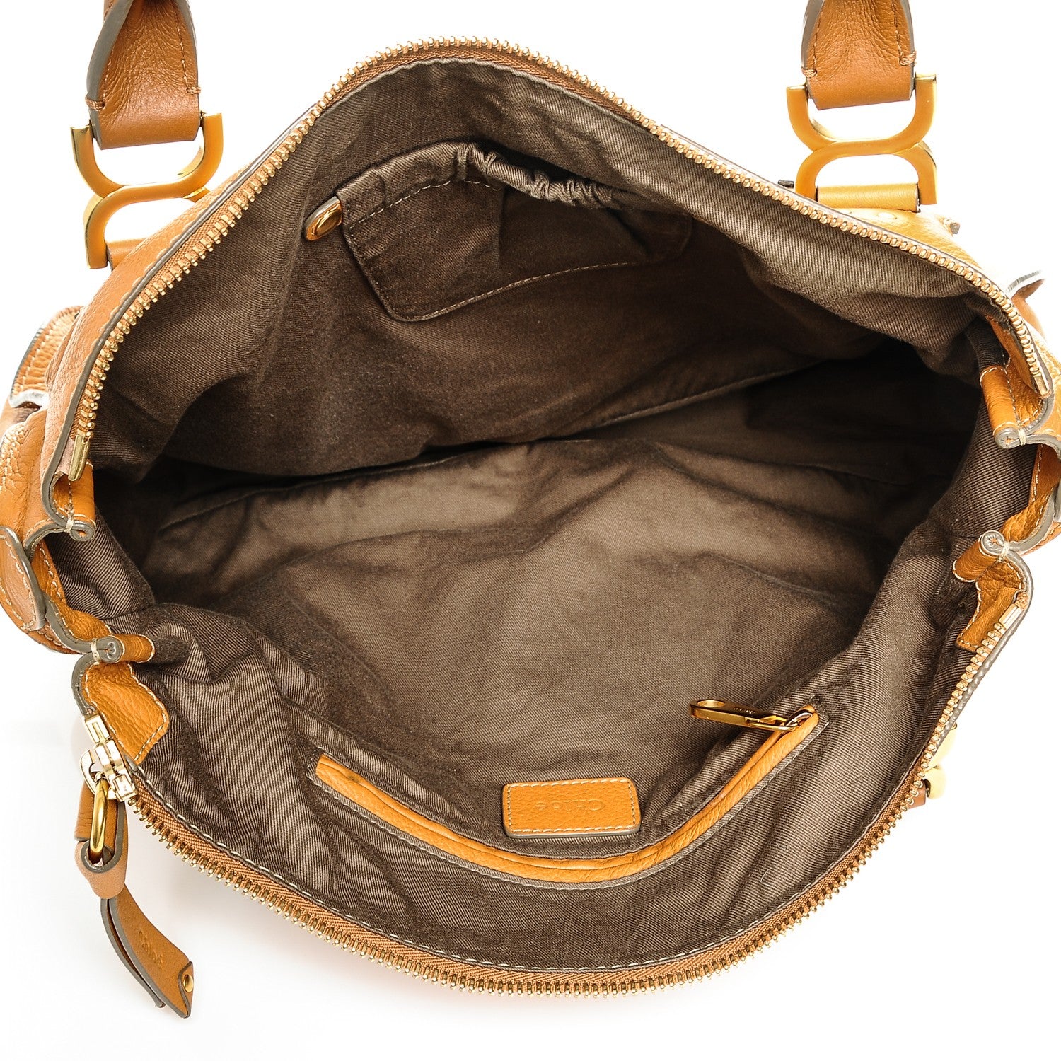 Chloe Calfskin Large Marcie Satchel Brown Sugar 5 of 7