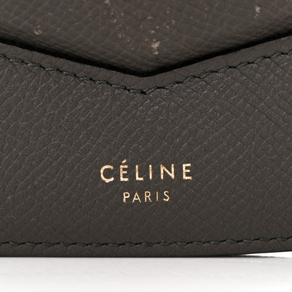 Celine Grained Calfskin Medium Trotteur Grey 8 of 15