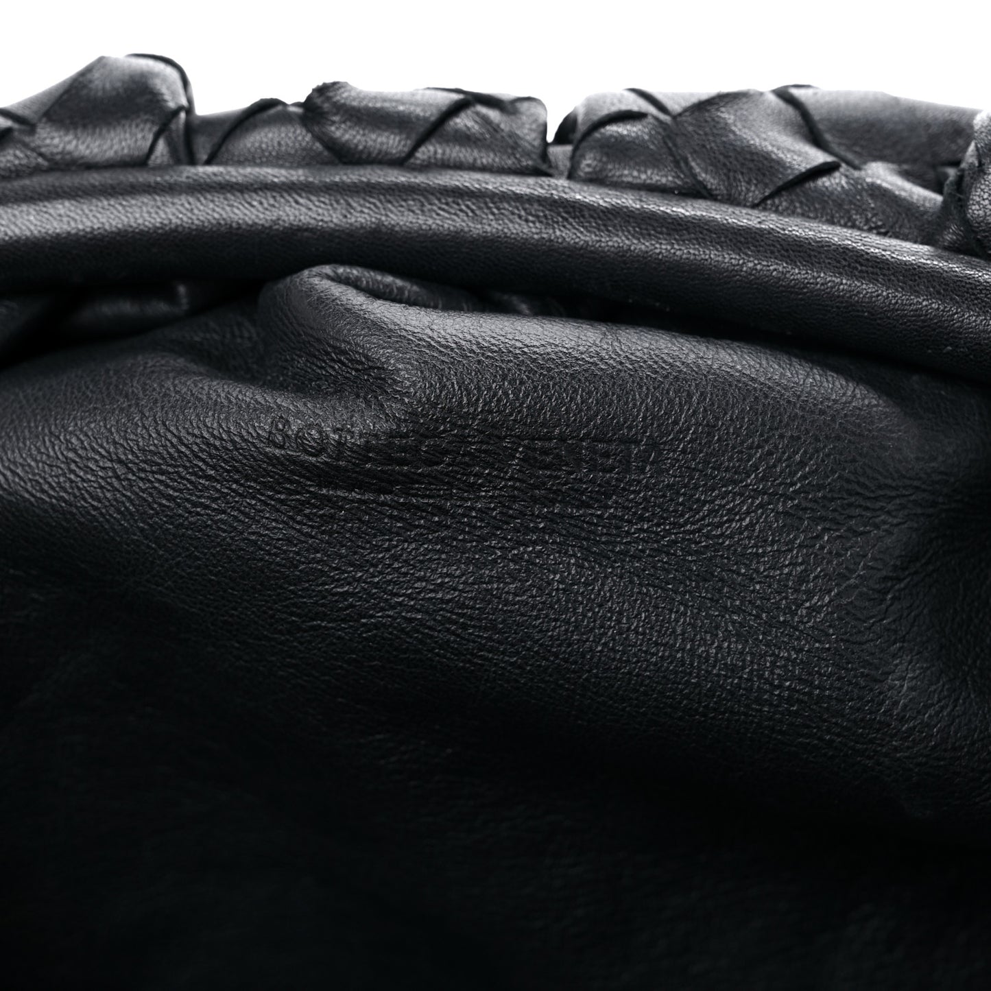 Nappa Maxi Intreccio The Pouch Oversized Clutch Black