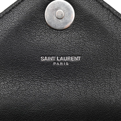 Saint Laurent Jacquard Floral Matelasse Chevron Monogram Medium College Satchel Beige Blue Red 7 of 10