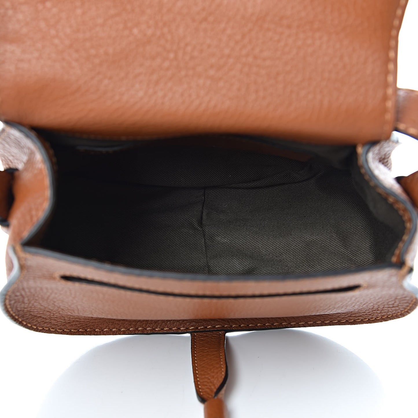 Calfskin Mini Marcie Round Crossbody Bag Tan