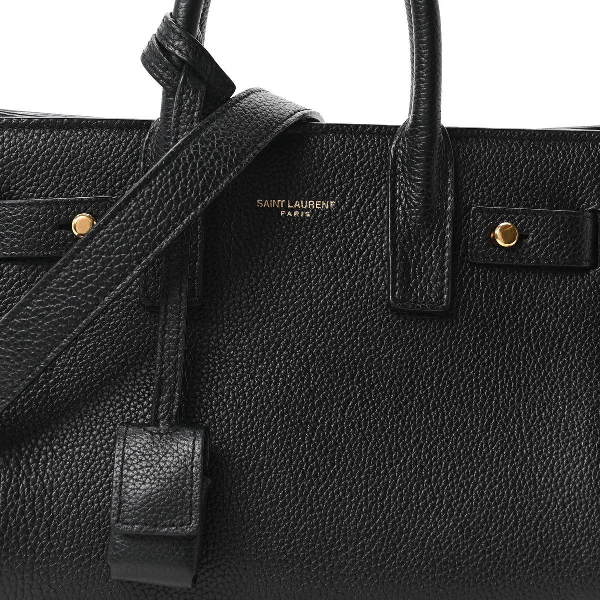 Grained Calfskin Nano Supple Sac De Jour Black