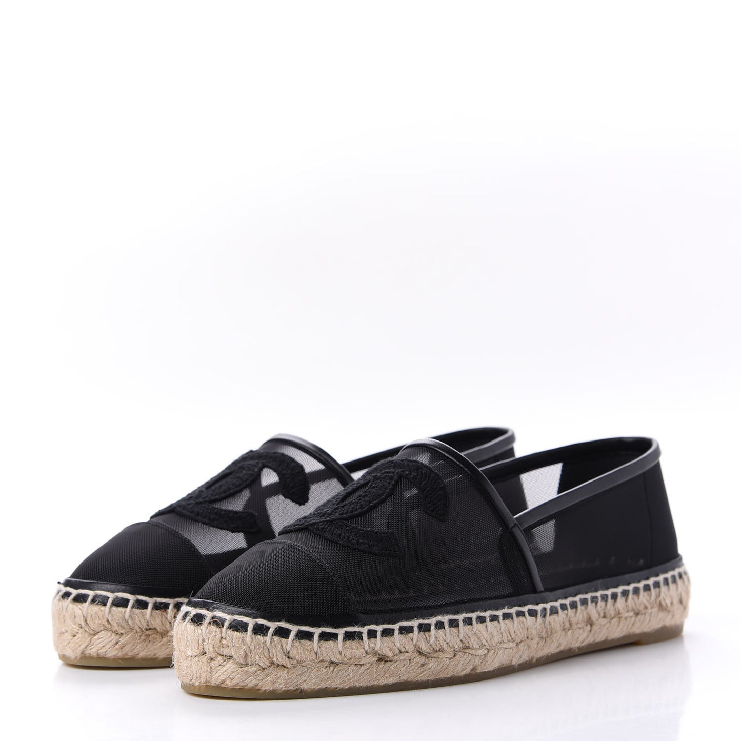 Mesh CC Espadrilles 37 Black