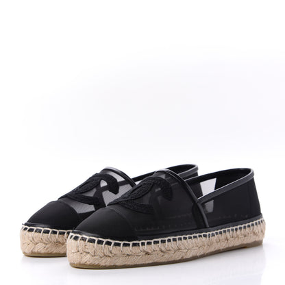 Chanel Mesh CC Espadrilles 37 Black 3 of 11