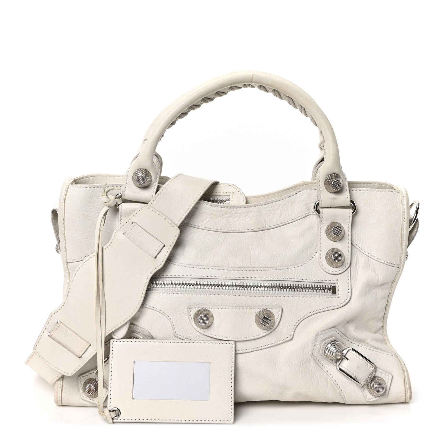 Balenciaga Agneau Giant 21 Silver Hardware City White Light 3 of 11