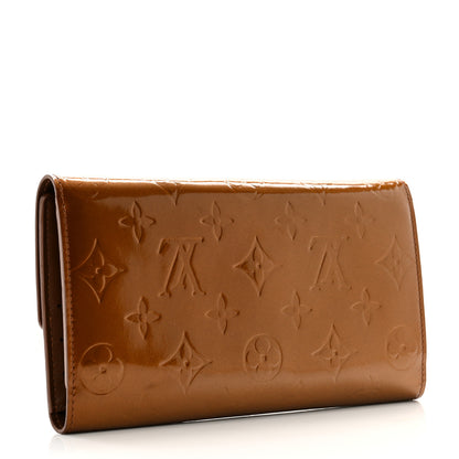 Louis Vuitton Vernis Sarah Wallet Bronze 3 of 9