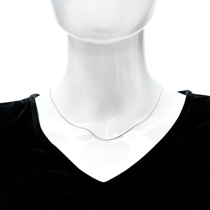 Tiffany Sterling Silver 1.2mm Bead Chain Necklace 18" 2 of 9