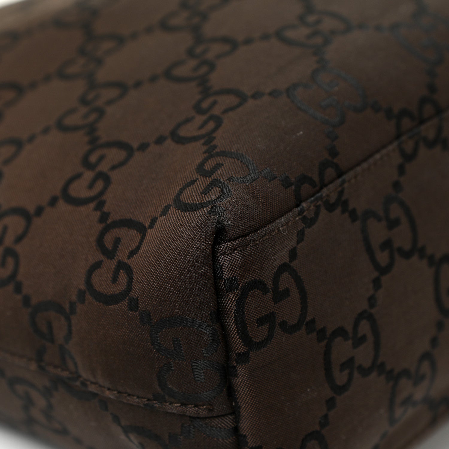 Gucci Nylon Monogram Flat Messenger Bag Brown 15 of 18