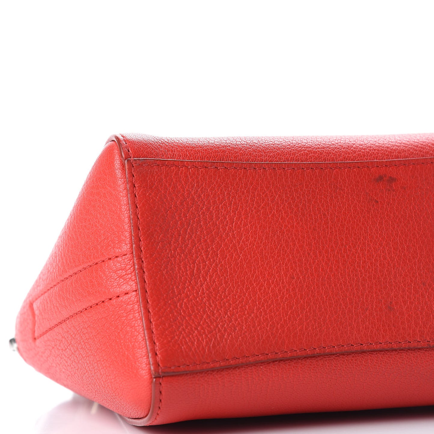 Sugar Goatskin Small Antigona Beauty Wristlet Red
