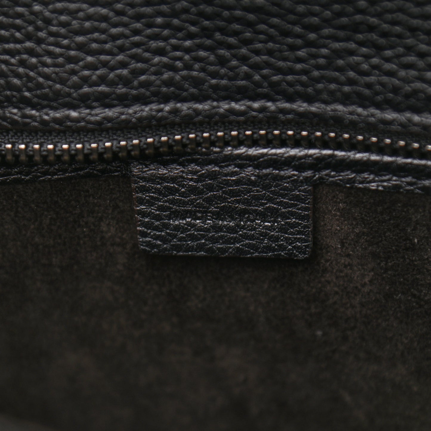 Drummed Calfskin Nano Luggage Black