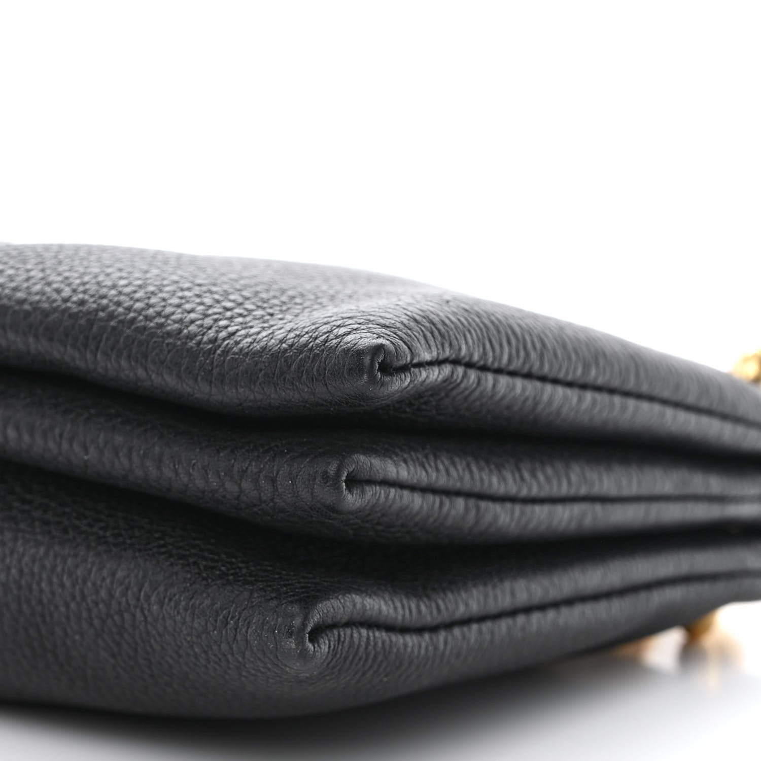 Bottega Veneta Grained Calfskin Saint Germain Chain Crossbody Pouch Black 12 of 12
