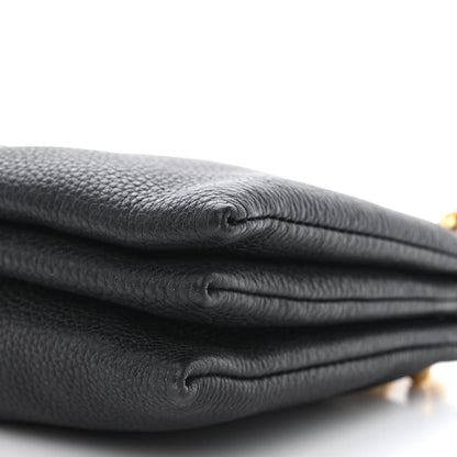 Bottega Veneta Grained Calfskin Saint Germain Chain Crossbody Pouch Black 12 of 12