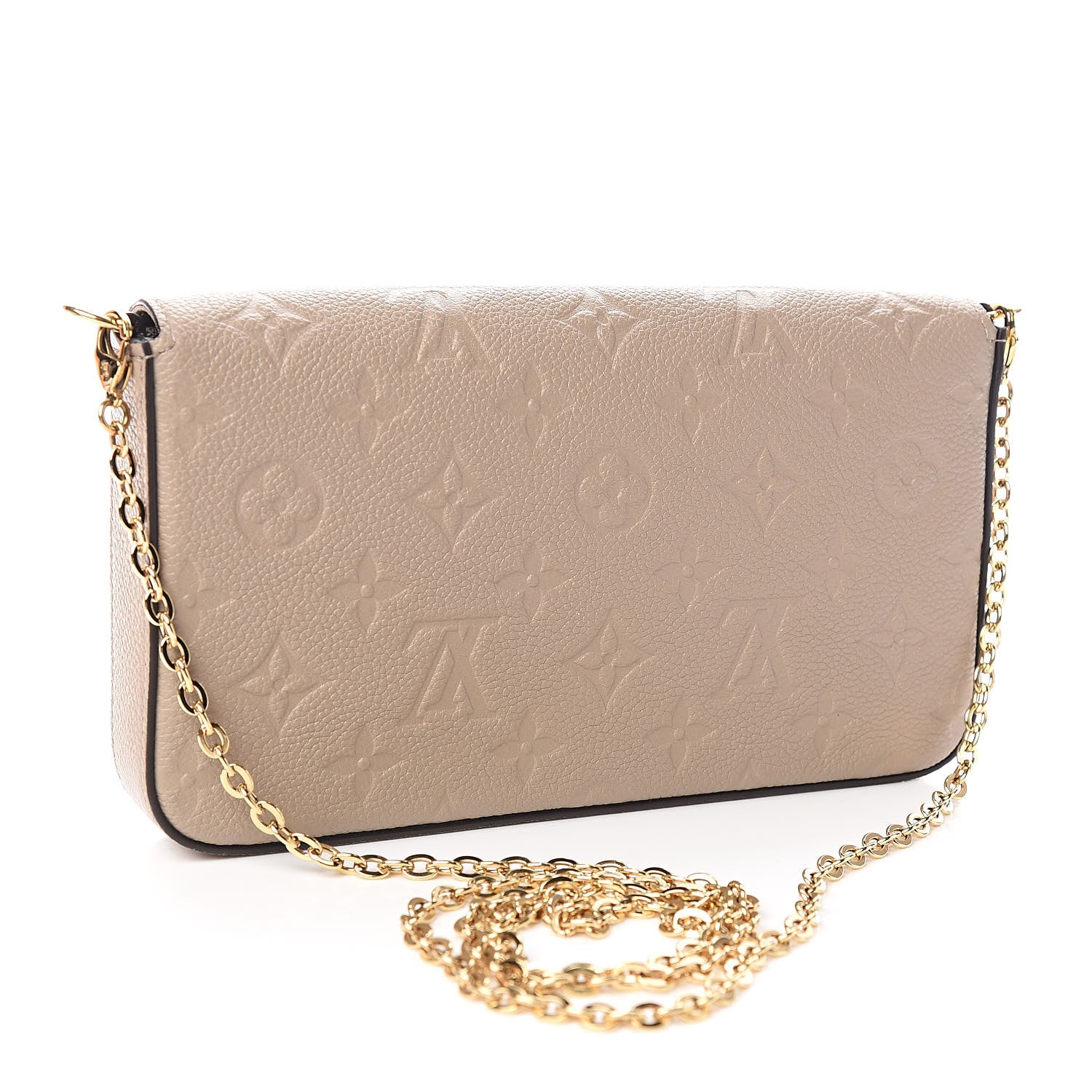 Louis Vuitton Empreinte Pochette Felicie Chain Wallet Tourterelle 3 of 12