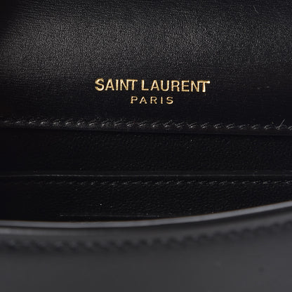 Saint Laurent Small Grained Calfskin Small Datcha Satchel Bag Black 6 of 9