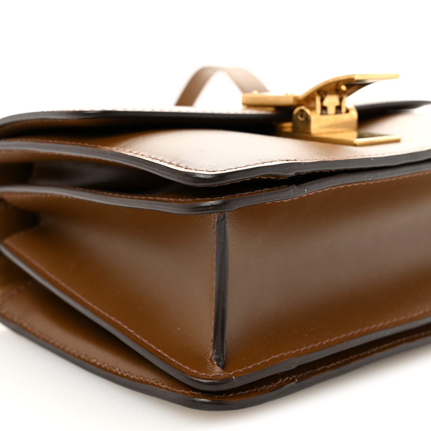 Celine Box Calfskin Small Classic Box Flap Bag Camel 10 of 12