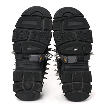 Gucci X SEGA Reflective Fabric Technical Canvas Removable Studs Mens Flashtrek Sneakers 8.5 Black 5 of 7