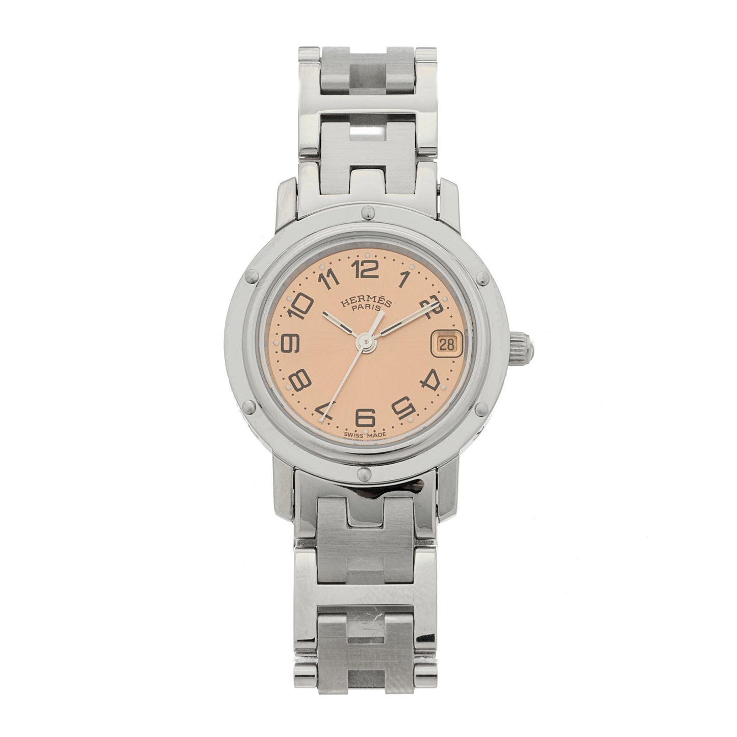 Stainless Steel 24mm Clipper Quartz Watch Pink