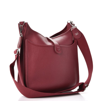 Hermes Taurillon Clemence Evelyne III PM Rubis 3 of 15
