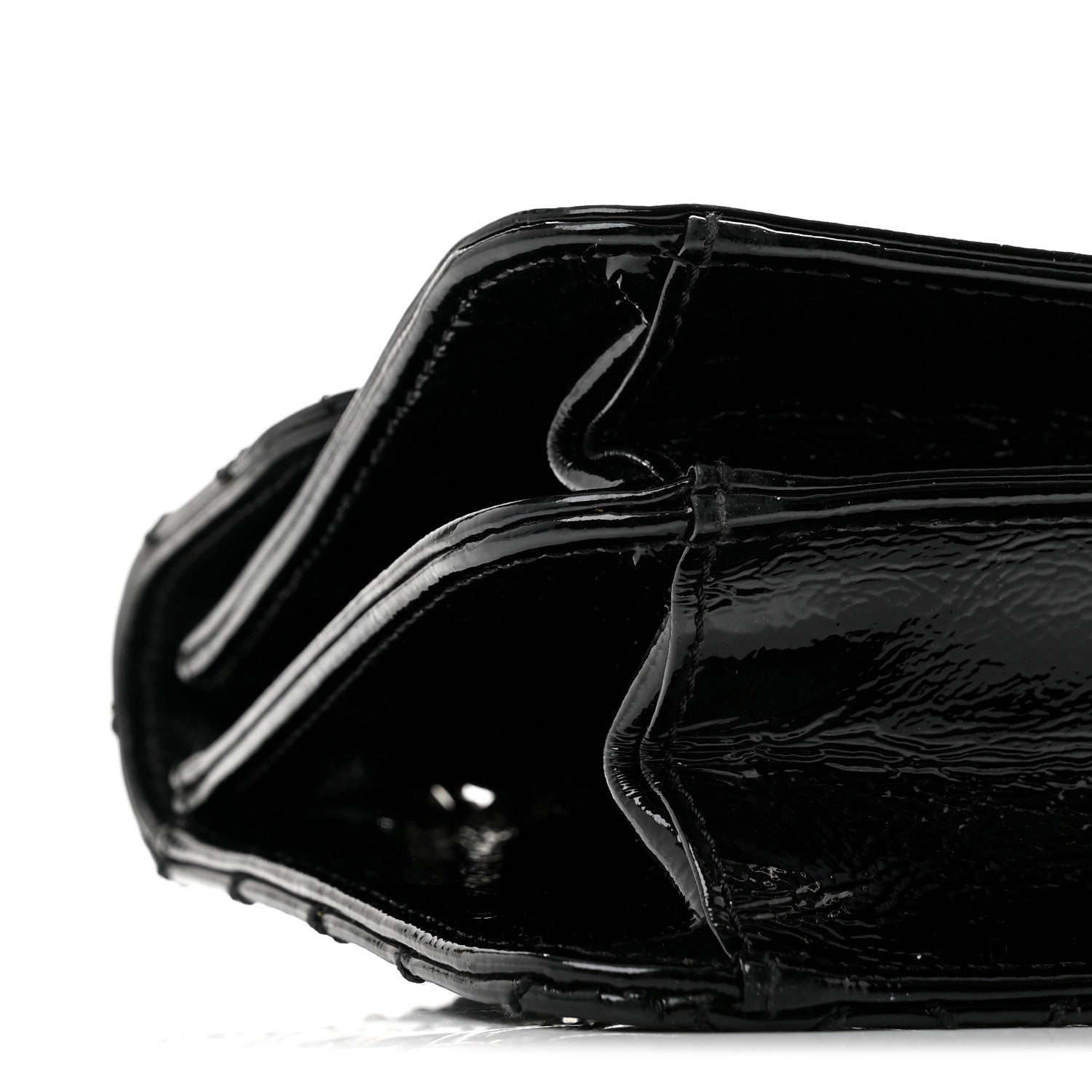 Chanel Patent Medium Madison Flap Black 9 of 13