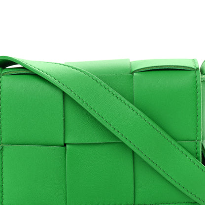 Bottega Veneta Lambskin Maxi Intrecciato Extra Mini Cassette Crossbody Bag Parakeet 7 of 9