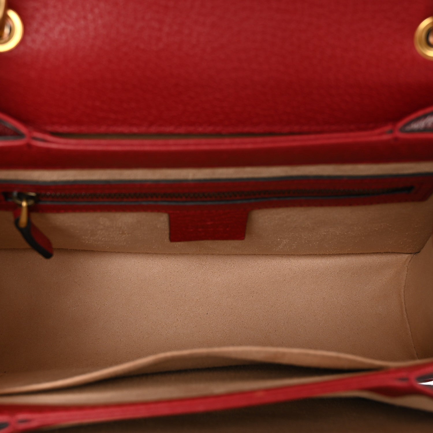 Gucci GG Supreme Monogram Small Queen Margaret Top Handle Bag Red 5 of 11