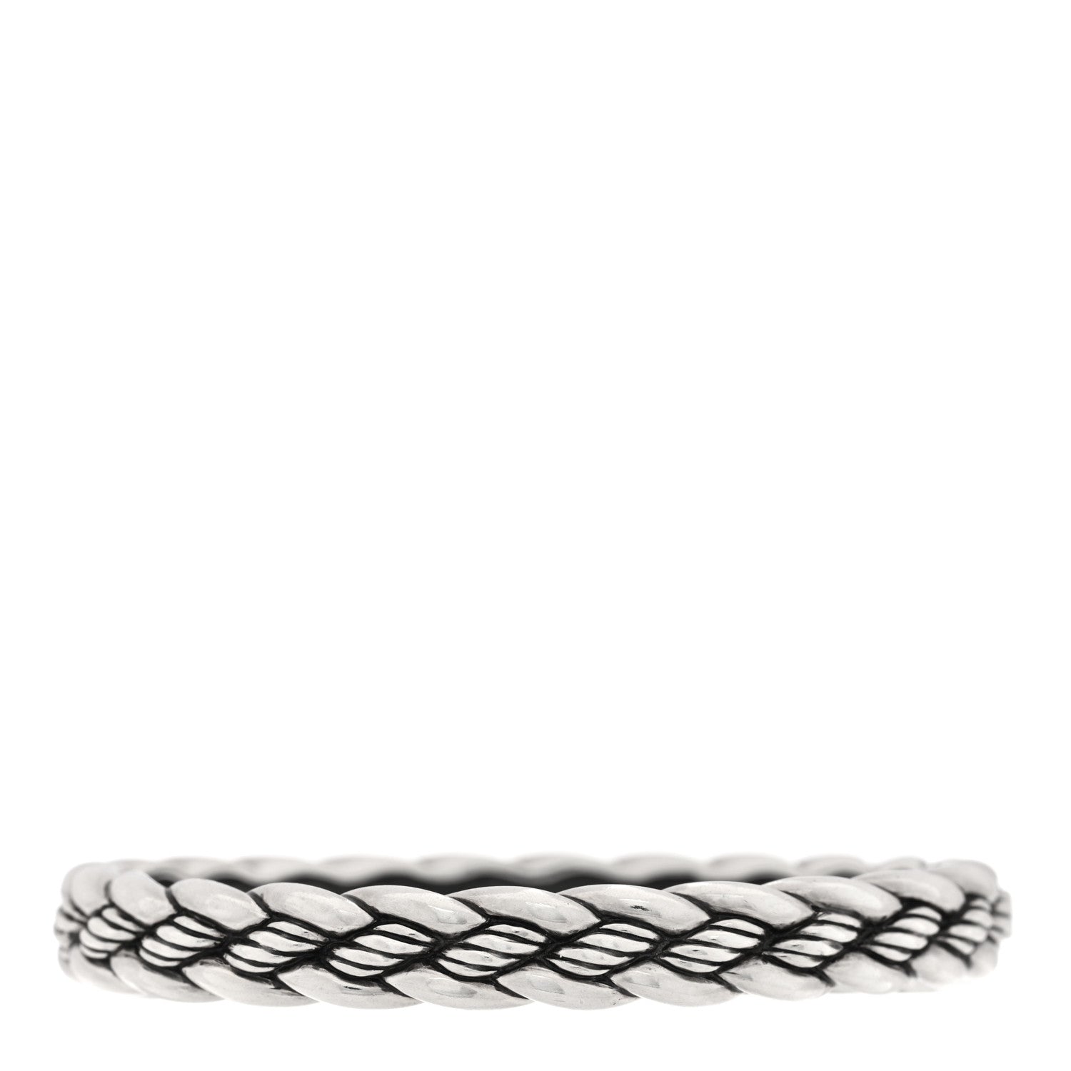 David Yurman Sterling Silver Woven Cable Hinge Bracelet 2 of 3