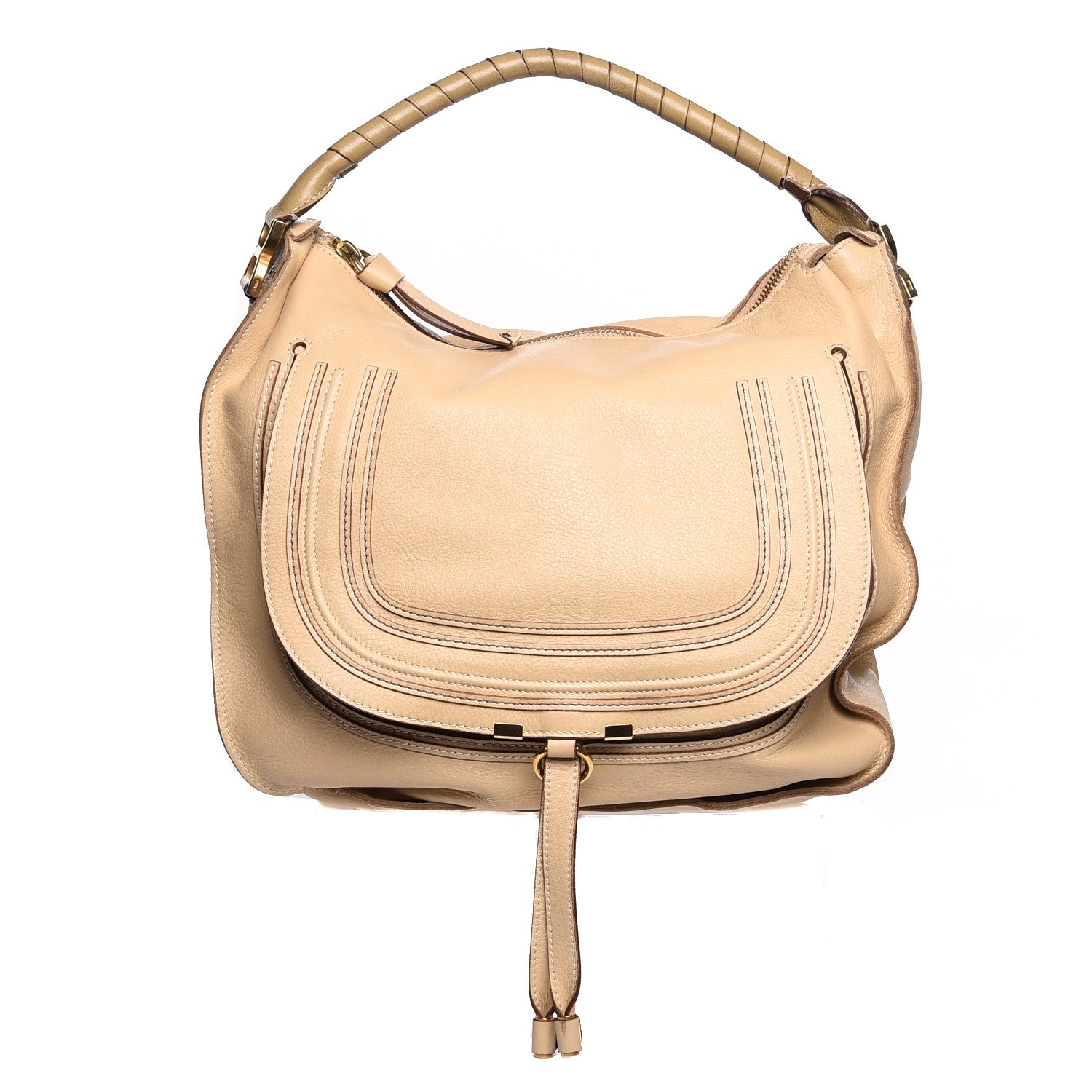 Chloe Calfskin Large Marcie Hobo Beige 1 of 11