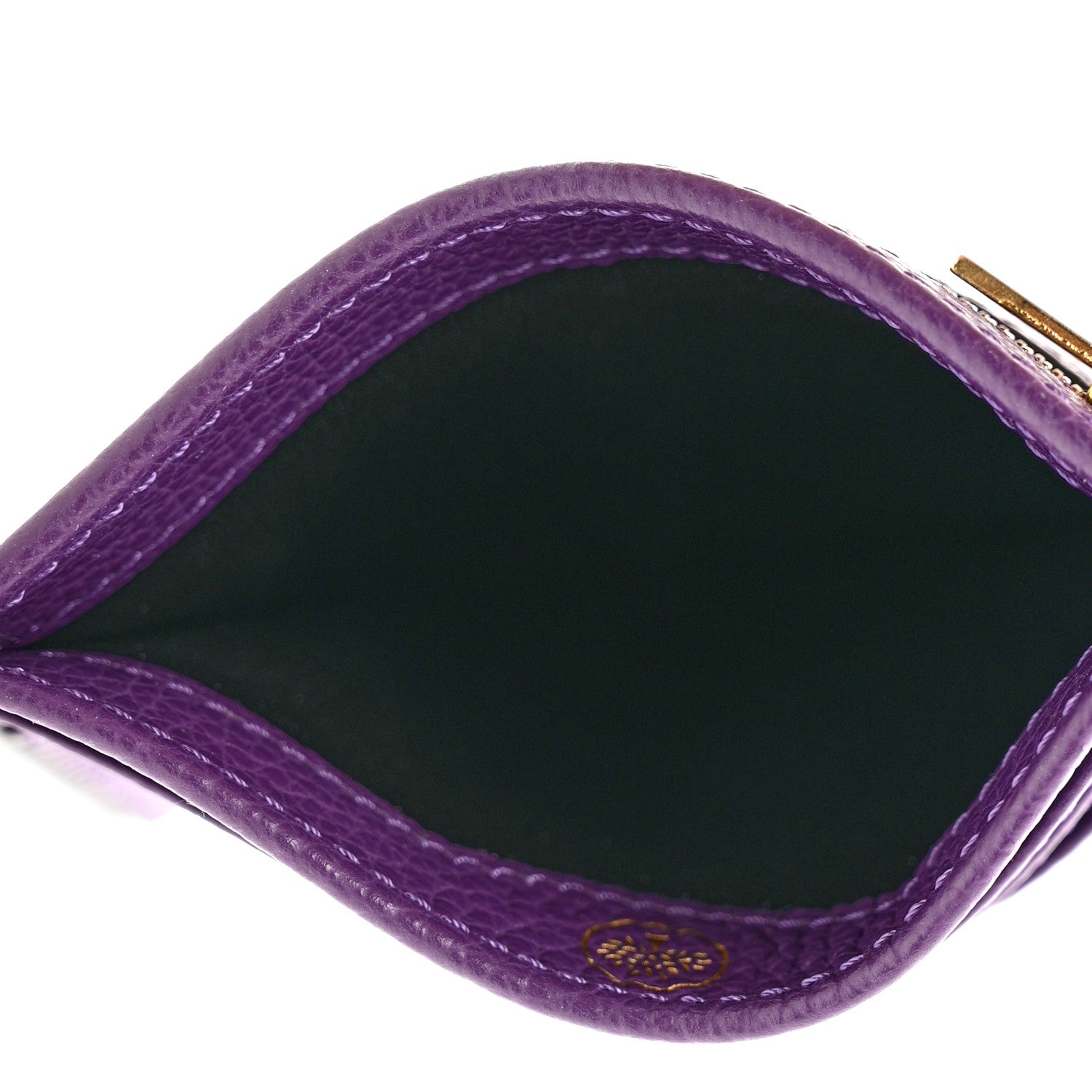Mulberry Classic Grain Zipped Credit Card Slip Purple 5 of 6