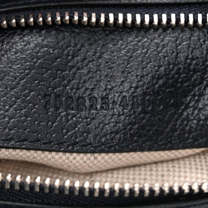 Gucci GG Supreme Monogram Textured Calfskin Web Large Attache Shoulder Bag Beige Blue 7 of 11