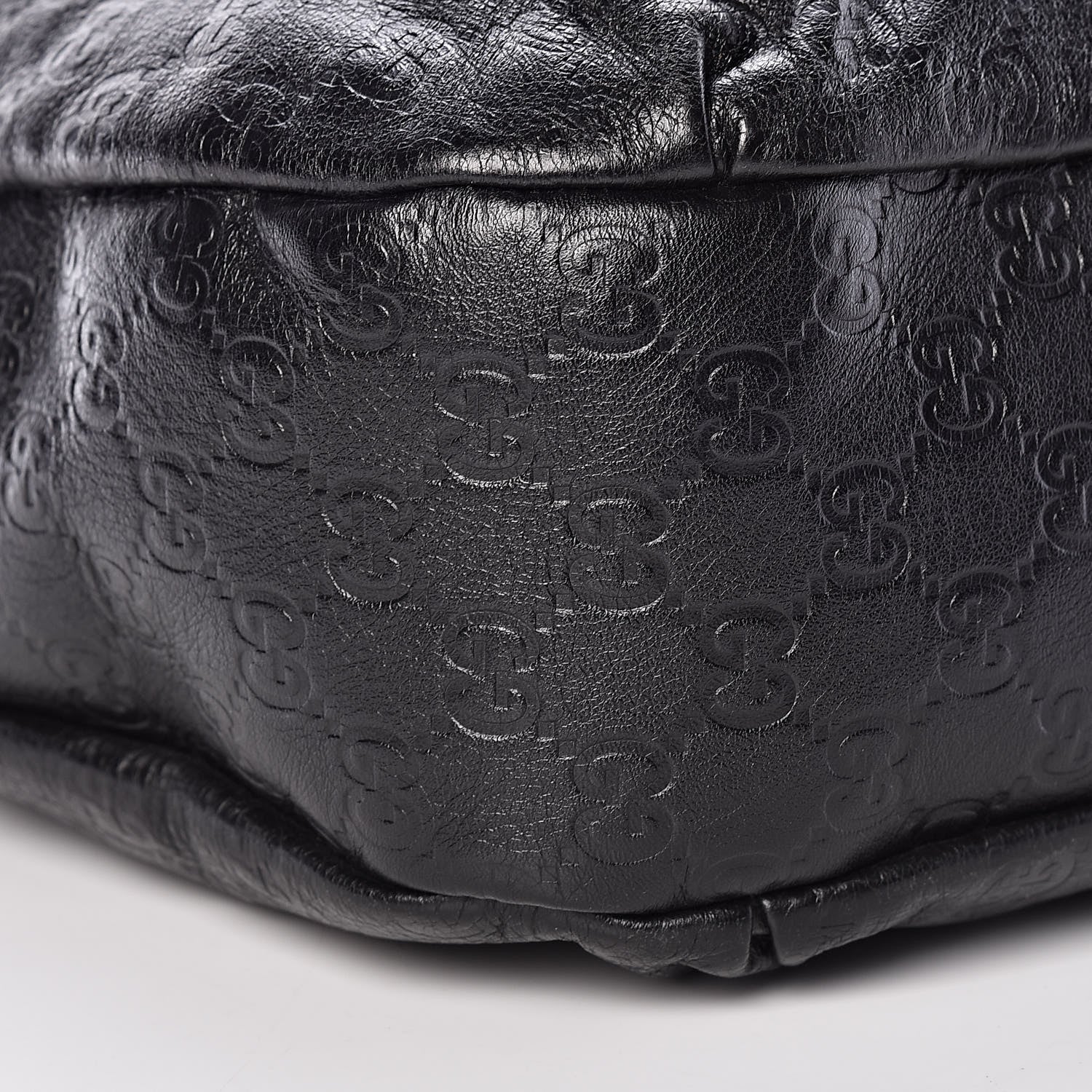 Gucci Guccissima Large New Ladies Web Hobo Black 10 of 12