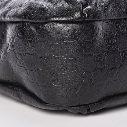 Gucci Guccissima Large New Ladies Web Hobo Black 10 of 12