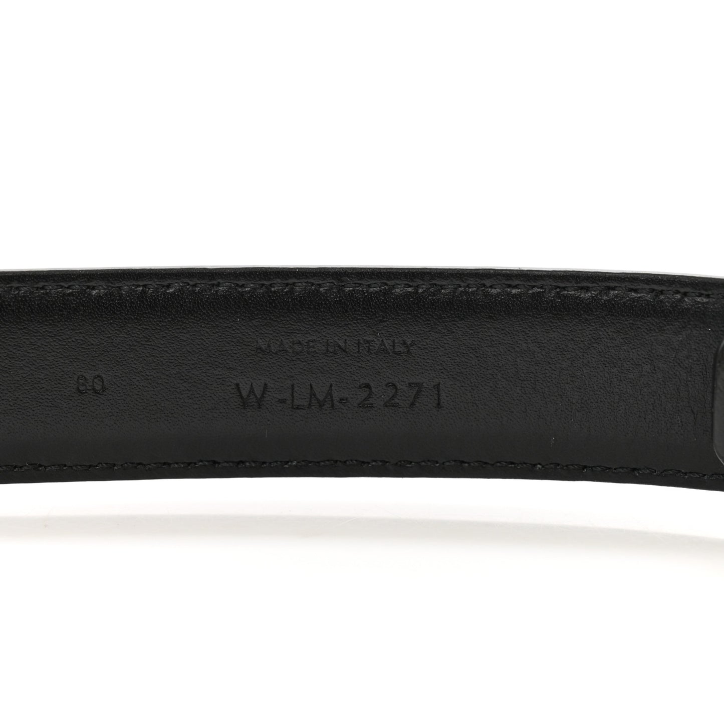 Box Calfskin Medium 25mm Triomphe Belt 80 32 Black